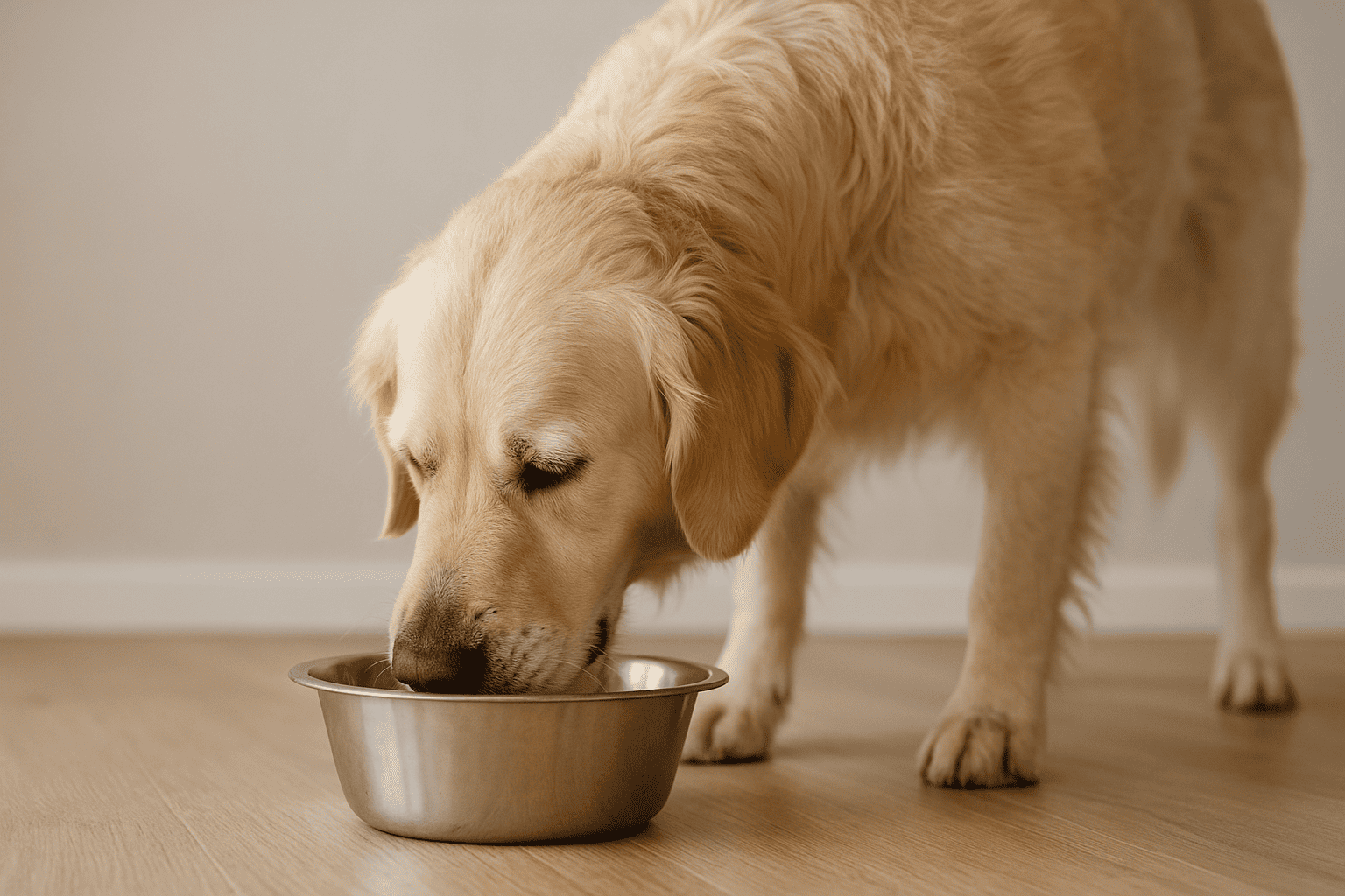 chien qui mange trop vite
