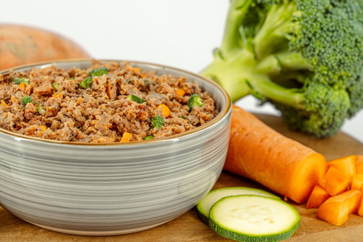 repas frais au porc chien