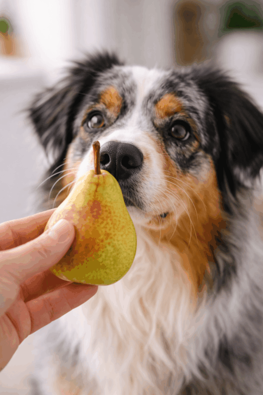 poire pour chien